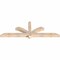 Ekena Millwork Redmond Smooth Timber Gable Bracket, Douglas Fir, 72"W x 24"H x 3 1/2"D x 3 1/2"F, 8/12 Pitch GBW072X24X0404RED00SDF - alternate 2